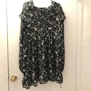 Black Floral Free People Dress